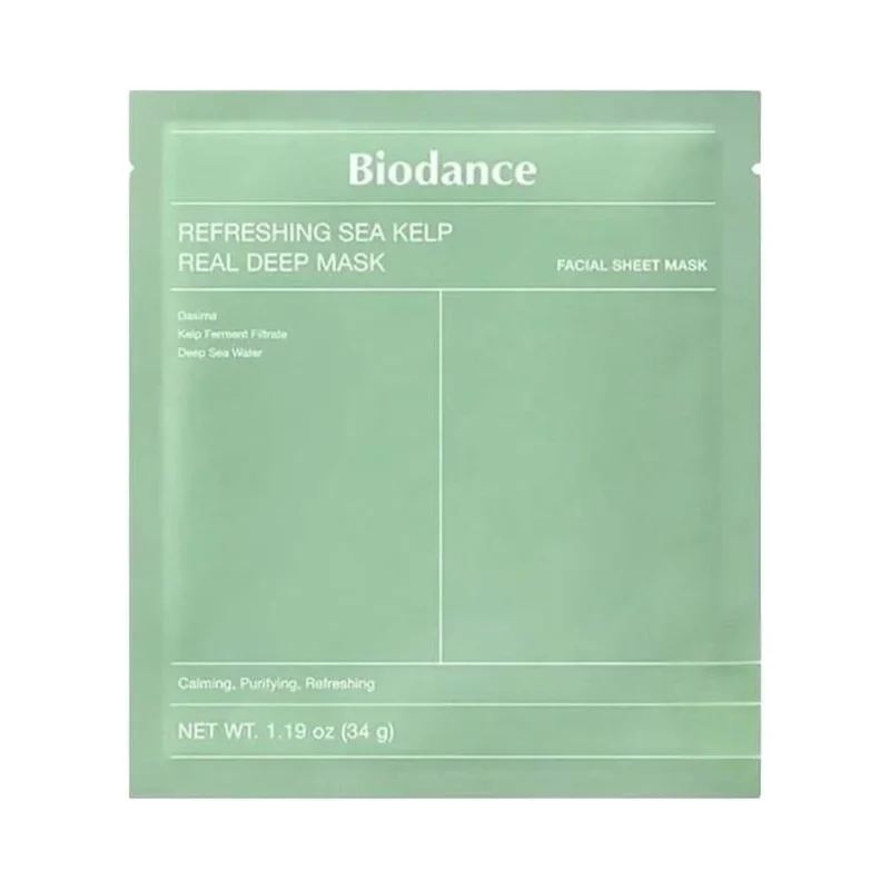Biodance Дълбоко хидратираща лист маска за лице Refreshing Sea Kelp Real Deep