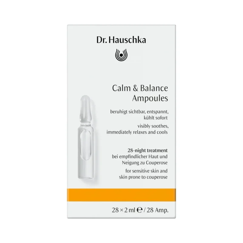 Dr. Hauschka Успокояващи и балансиращи ампули за лице Calm & Balance, 28 x 2 ml