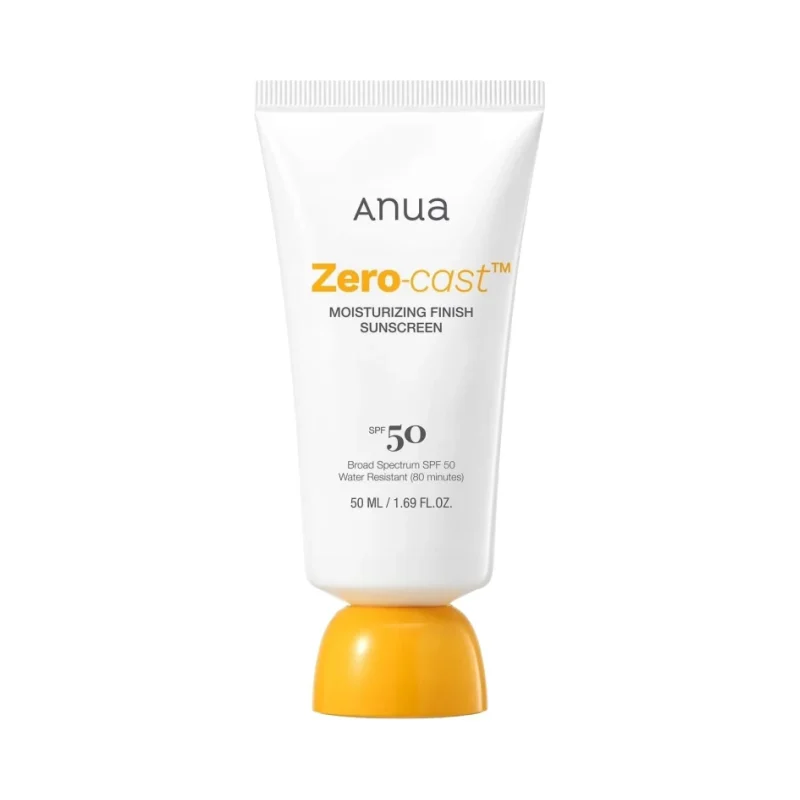 Anua Слънцезащитен крем за лице Zero-Cast Moisturizing Finish, SPF50+