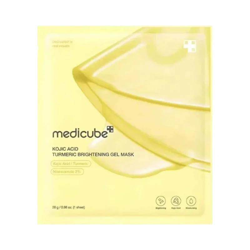 MediCube Изсветляваща лист маска за лице Kojic Acid Turmeric