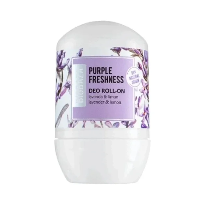 Biobaza Purple Freshness Рол-он дезодорант с лавандула и бергамот
