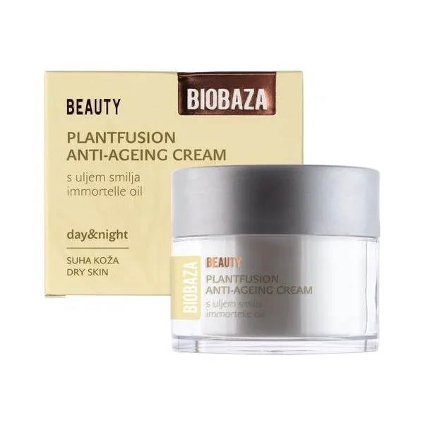 Biobaza Beauty Anti-age крем за лице с хиалуронова киселина и безсмъртниче