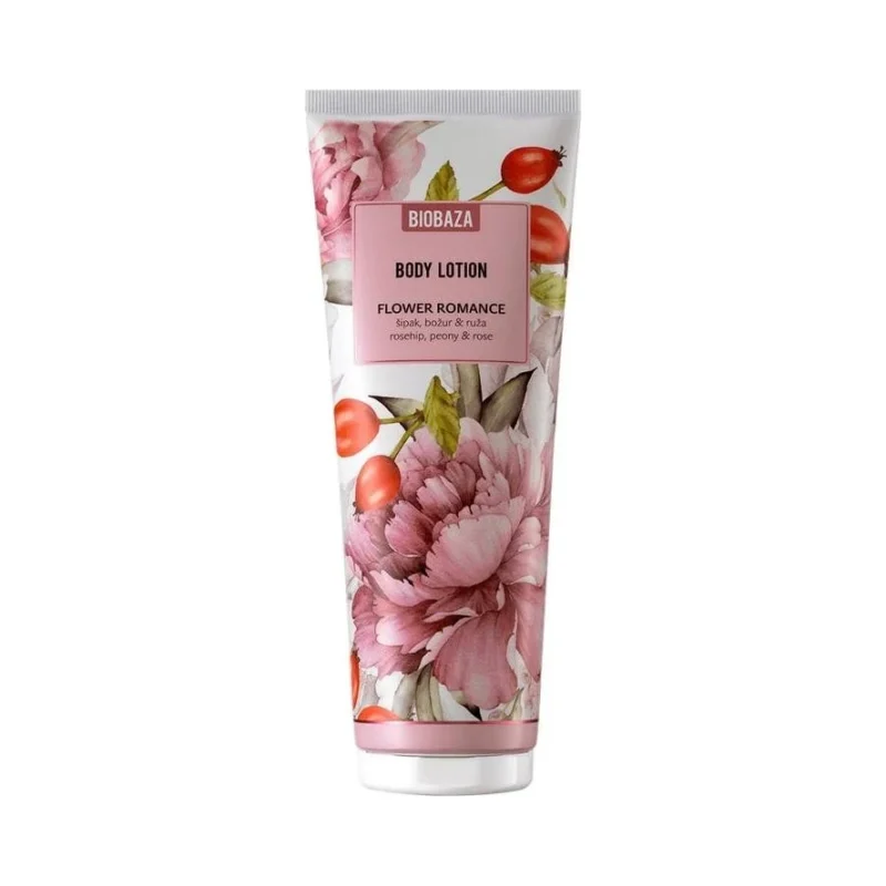 Biobaza Flower Romance Лосион за тяло с роза, божур и шипка