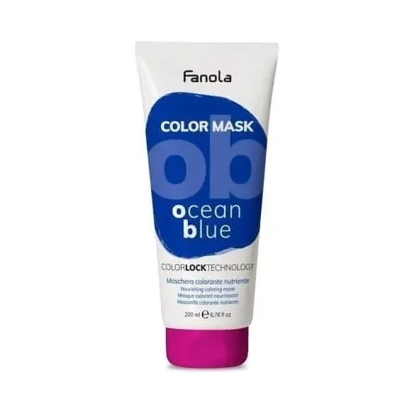 Fanola Color Mask Цветна подхранваща и хидратираща маска, Ocean Blue