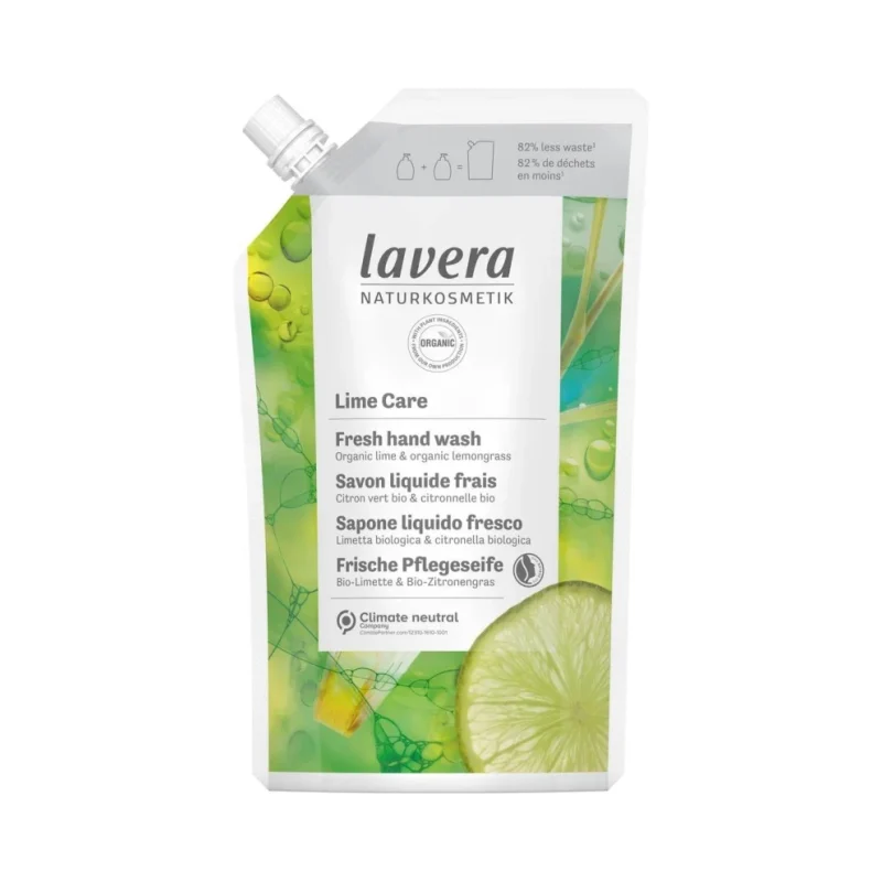Lavera Tечен сапун с лайм и лимонова трева Lime Care, пълнител