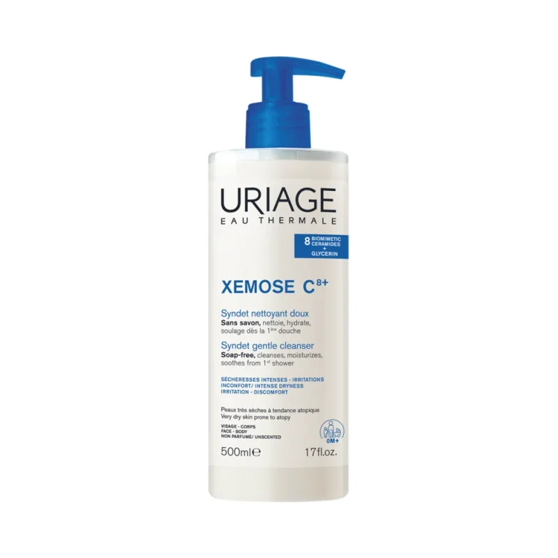 Uriage Xemose C8+ Почистващ синдет за лице и тяло