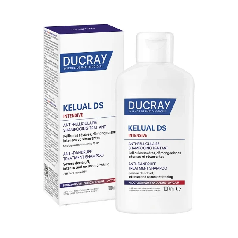 Ducray Kelual DS Третиращ шампоан против тежък пърхот Intensive