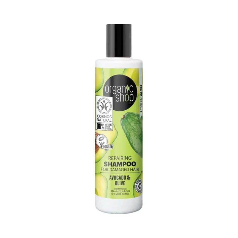 Organic Shop Възстановяващ шампоан за увредена косa Avocado & Olive