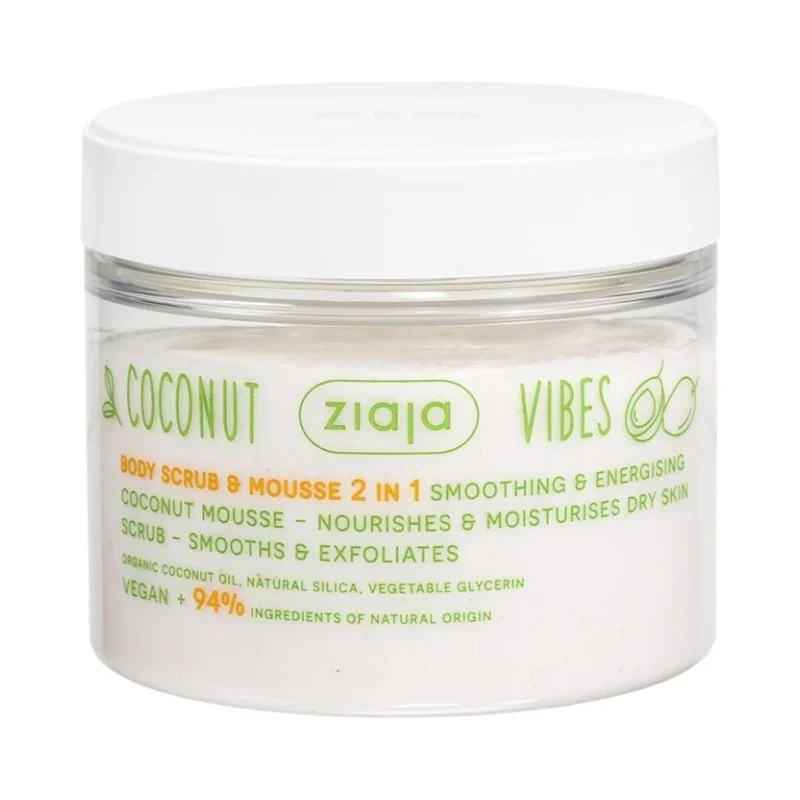Ziaja Coconut Vibes Скраб и мус за тяло 2 в 1
