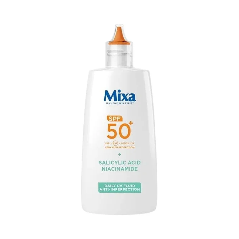 Mixa Слънцезащитен флуид за лице Anti-Imperfection, SPF50+