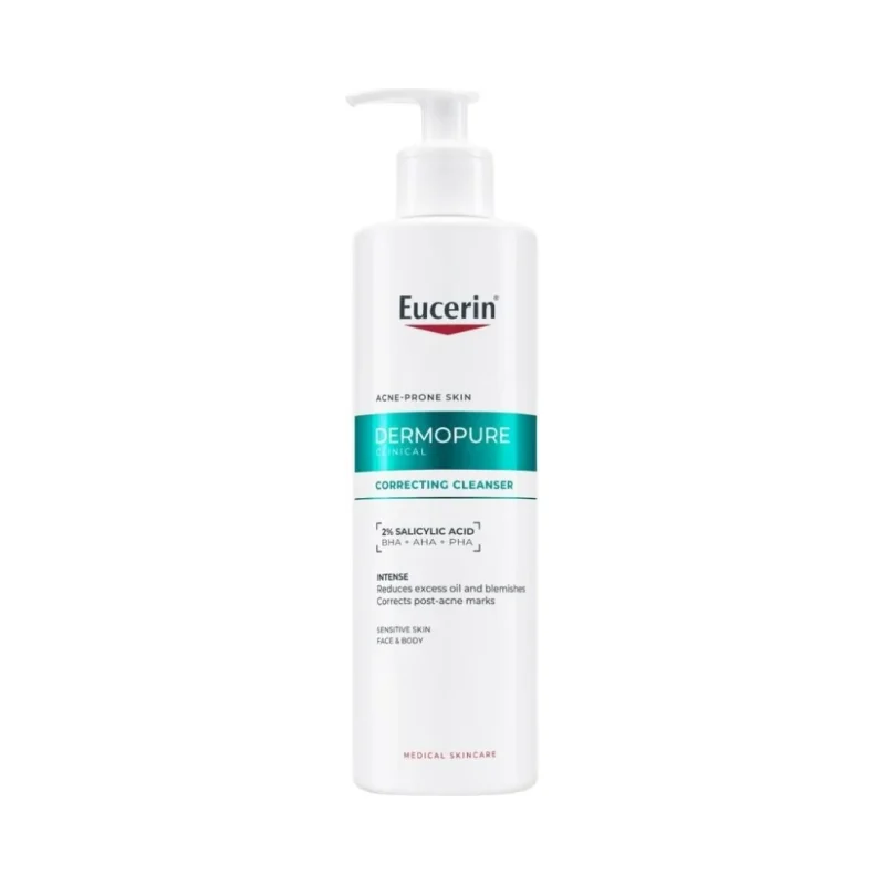 Eucerin DermoPure Clinical Коригиращ измиващ гел за лице и тяло