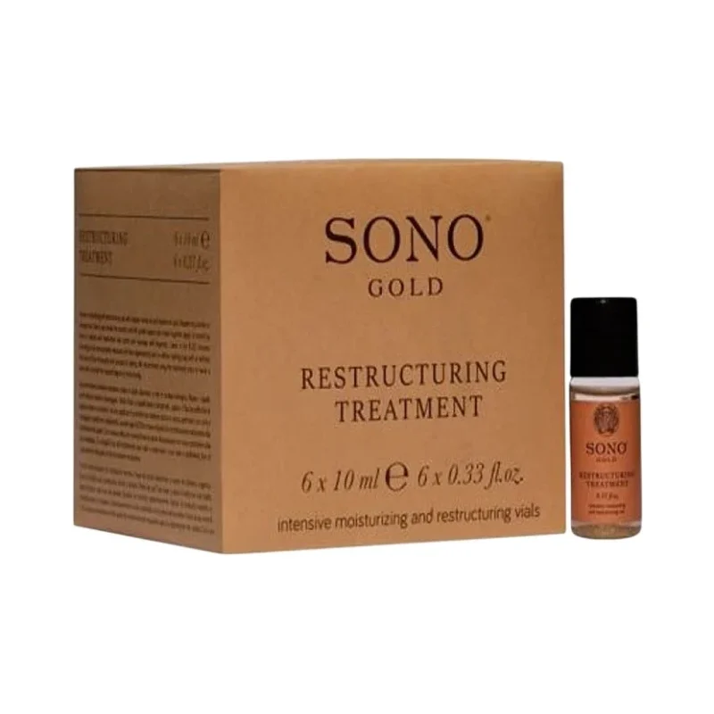Sono Gold Реструктуриращи ампули за коса, 6 x 10 ml