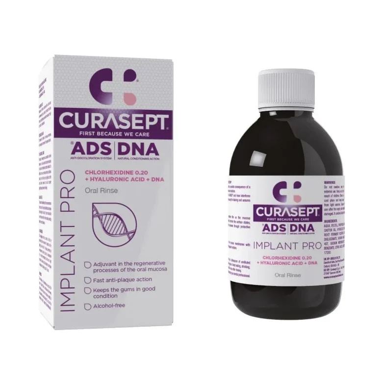 Curasept ADS DNA Implant Pro Вода за уста с 0.2% хлорхексидин