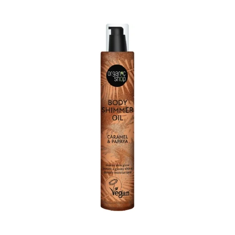 Organic Shop Блестящо масло за тяло Caramel & Papaya