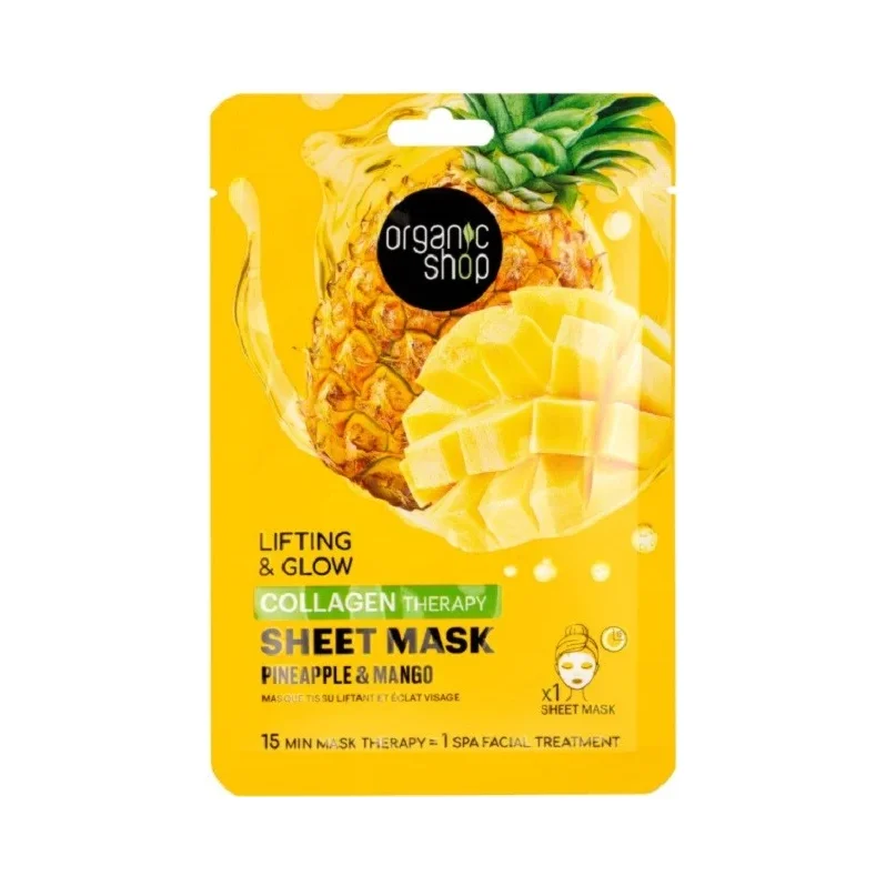 Organic Shop Лист маска за лице Pineapple & Mango
