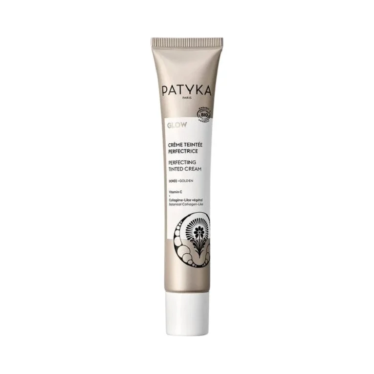 Patyka Glow Усъвършенстващ тониран крем за лице, златист