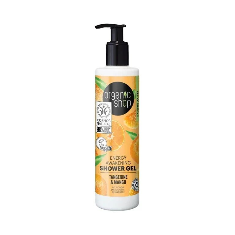 Organic Shop Енергизиращ душ гел Tangerine & Mango