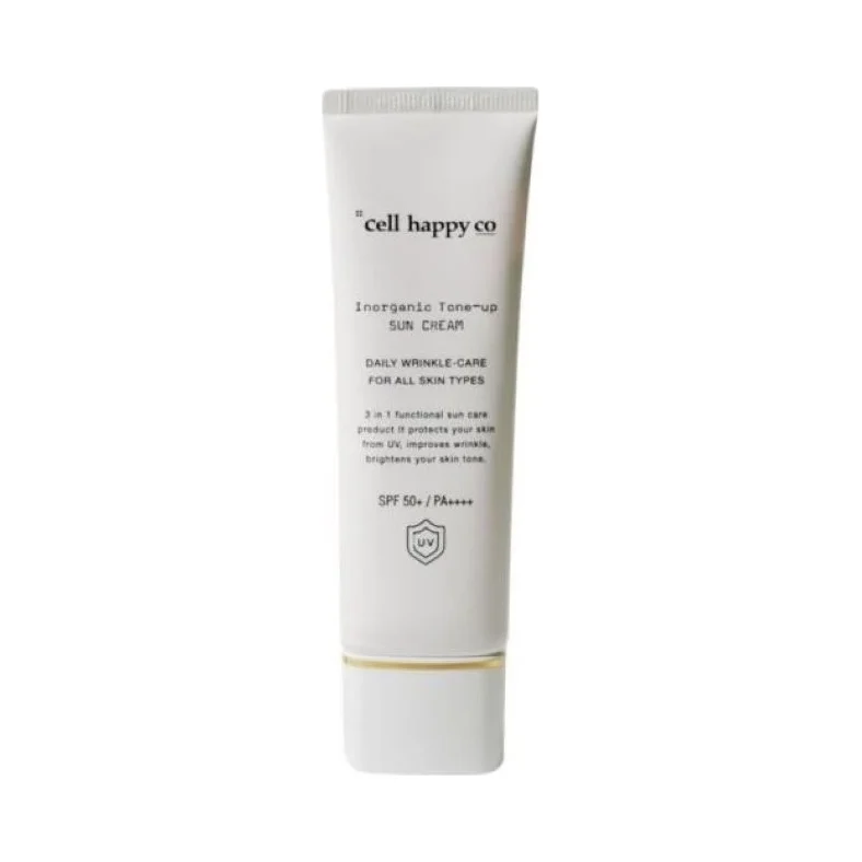 CellHappyCо Слънцезащитен крем Inorganic Tone-up, SPF50