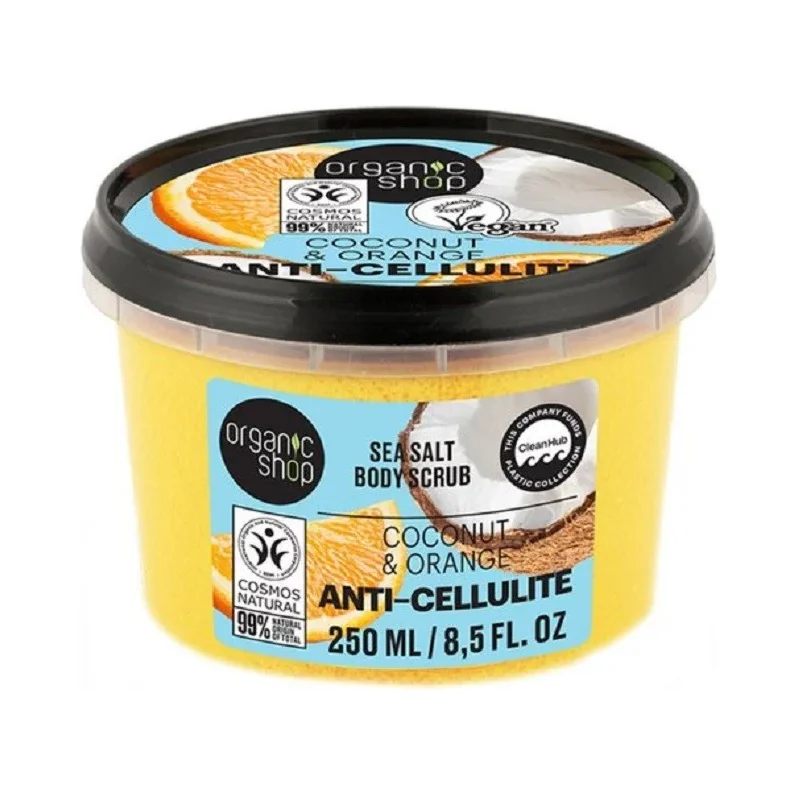 Organic Shop Антицелулитен скраб за тяло Coconut & Orange