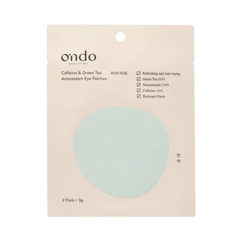 Ondo Beauty 36.5 Хидрогелни пачове за очи Caffeine & Green Tea, 1 чифт