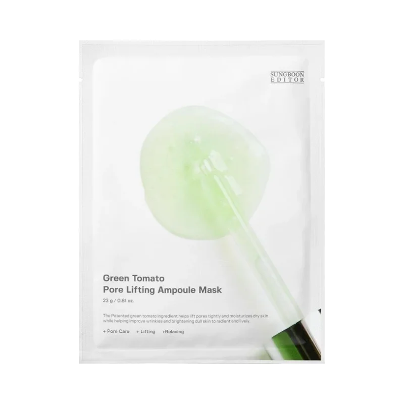 Sungboon Editor Green Tomato Лист маска за лице Pore Lifting