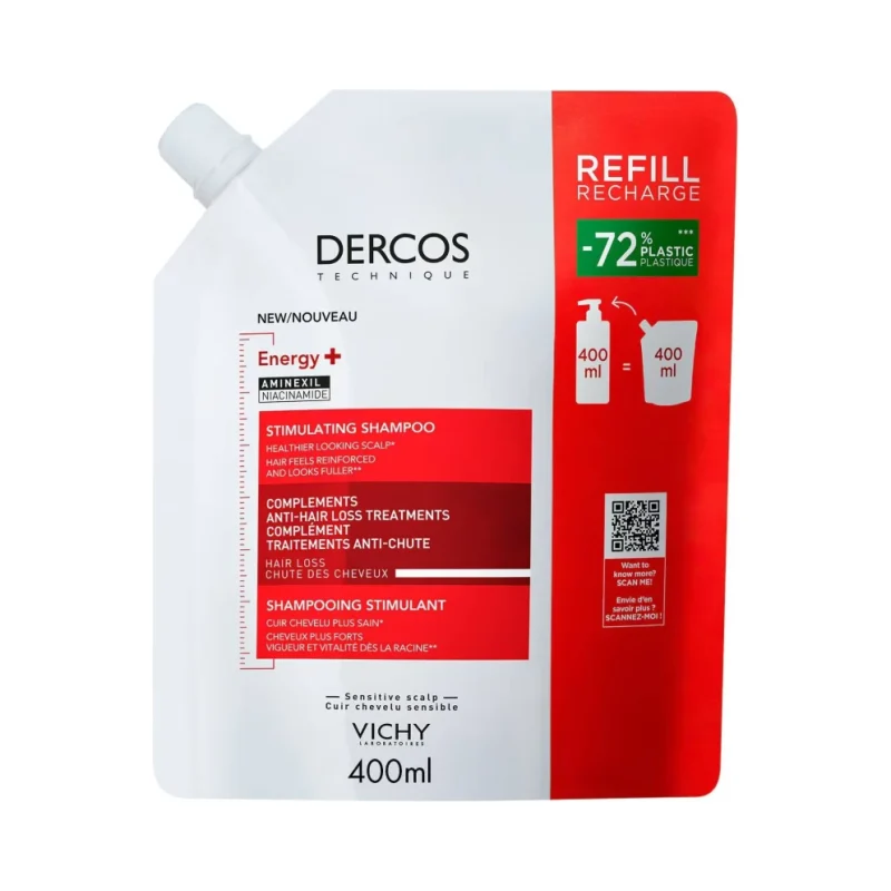 Vichy Dercos Стимулиращ шампоан Energy+, пълнител