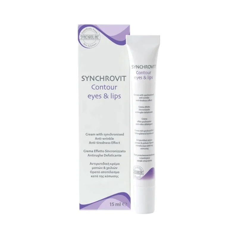 Synchroline Synchrovit Крем против бръчки за околоочен контур и устни