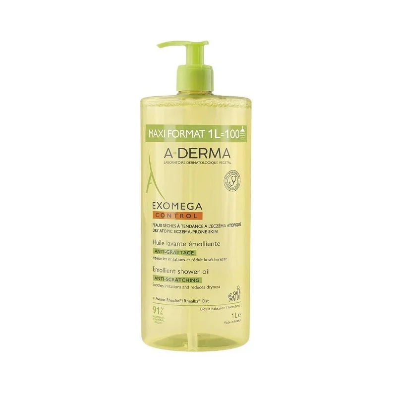 A-Derma Exomega Control Емолиентно душ олио срещу разчесване