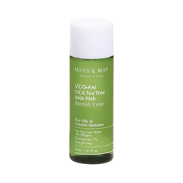 Mary&May Cica Веган тонер за лице Tea Tree AHA PHA