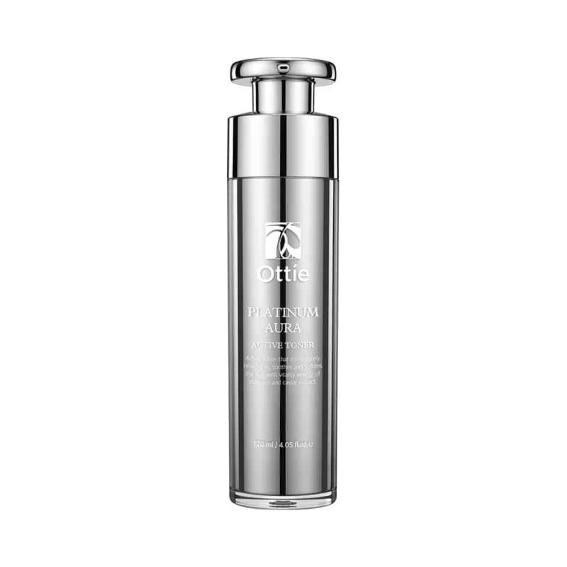 Ottie Platinum Aura Подмладяващ тонер за лице с черен хайвер и платина