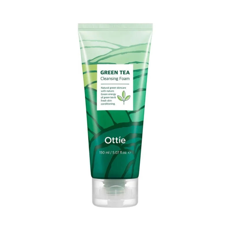 Ottie Green Tea Почистваща пяна за лице със зелен чай