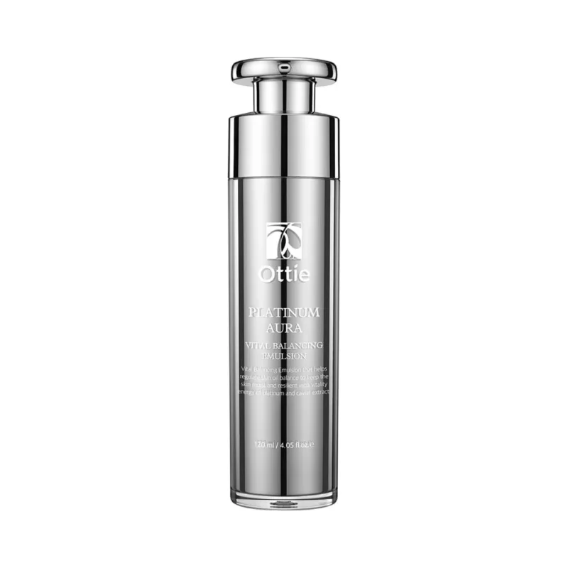 Ottie Platinum Aura Vital Подмладяваща емулсия за лице с черен хайвер и платина