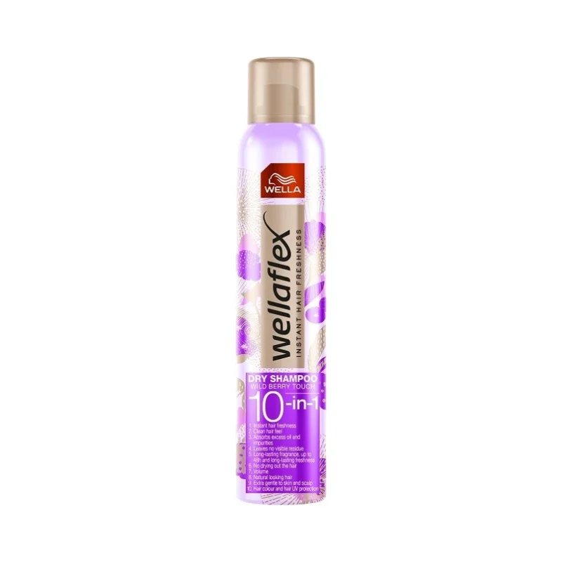 Wella Wellaflex Сух шампоан 10 в 1 Wild Berry Touch
