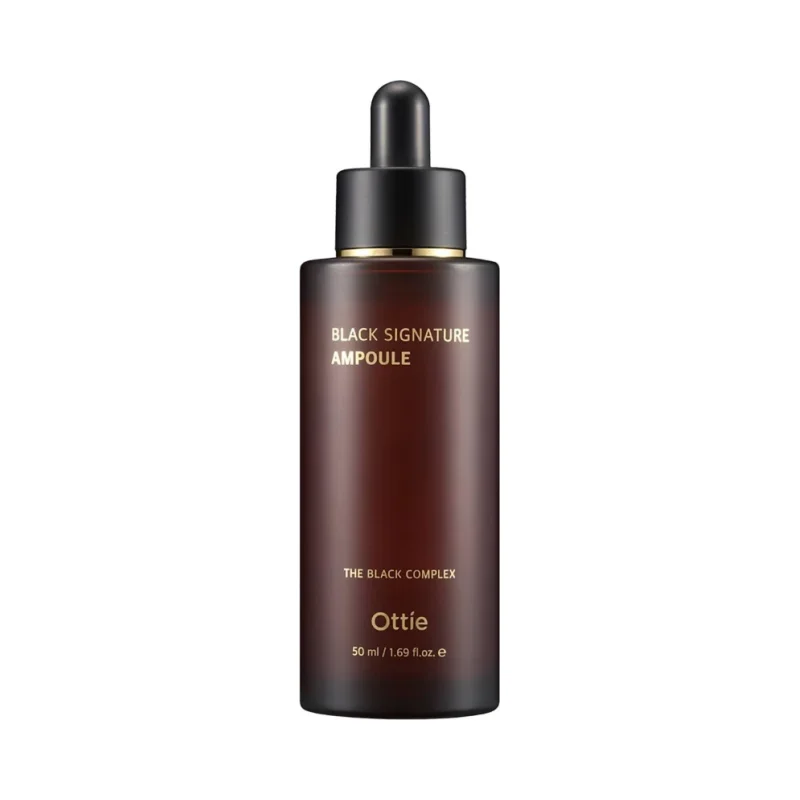 Ottie Black Signature Ампула за лице с муцин от черен охлюв