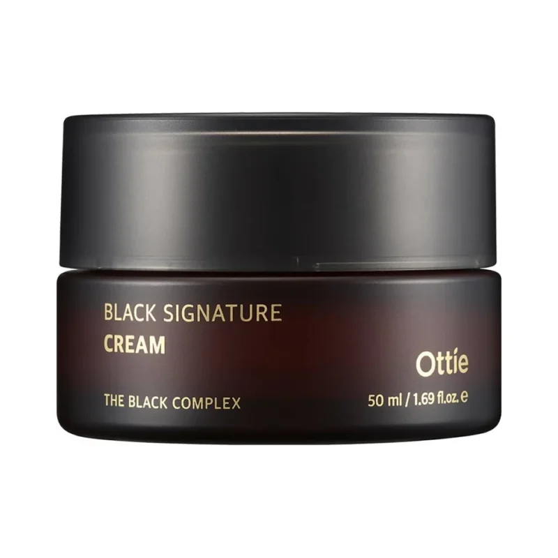 Ottie Black Signature Крем за лице с муцин от черен охлюв
