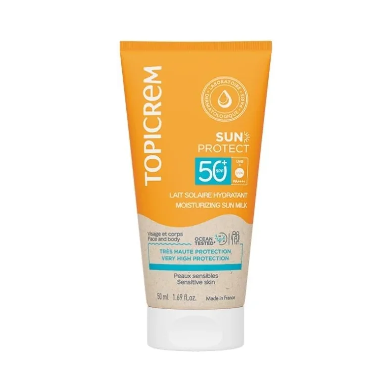Topicrem Фотозащитно мляко за лице и тяло, SPF50+