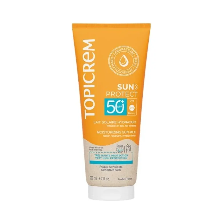 Topicrem Фотозащитно мляко за лице и тяло, SPF50+