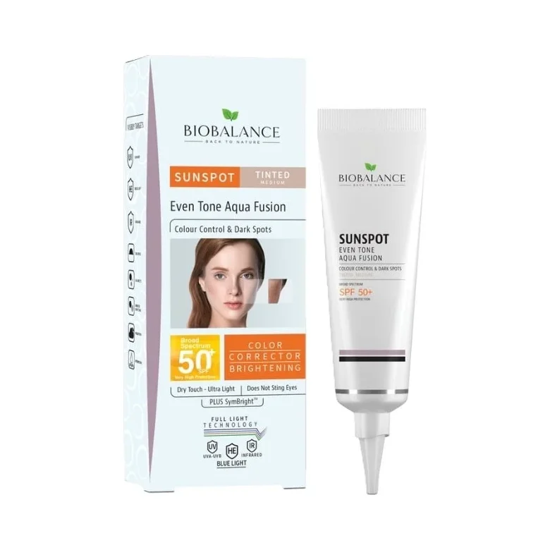 Biobalance Тониран крем за кожа с пигментни петна Aqua Fusion, SPF50+