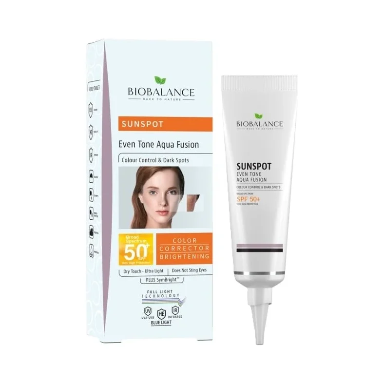 Biobalance Матиращ крем за кожа с пигментни петна Aqua Fusion, SPF50+