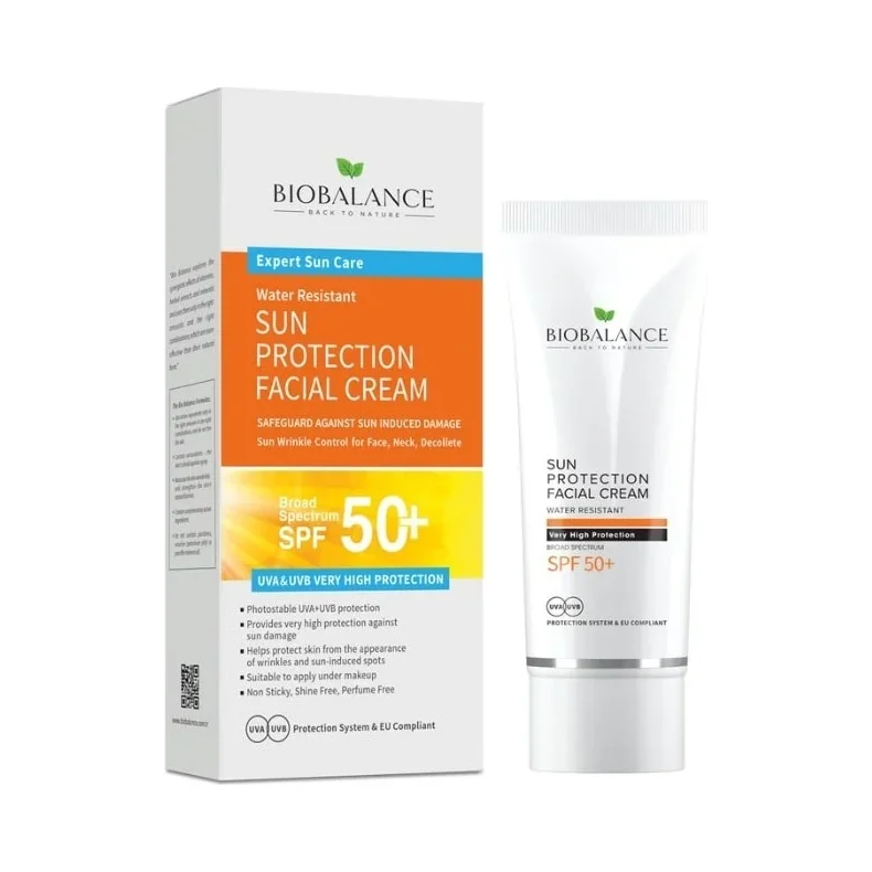 Biobalance Слънцезащитен крем за лице и деколте, SPF50+