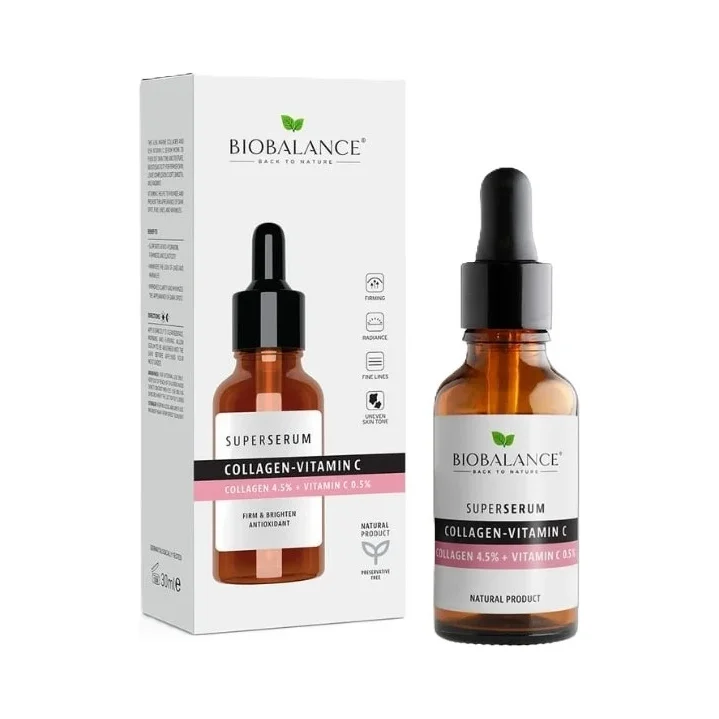 Biobalance Супер серум за лице Collagen-Vitamin C