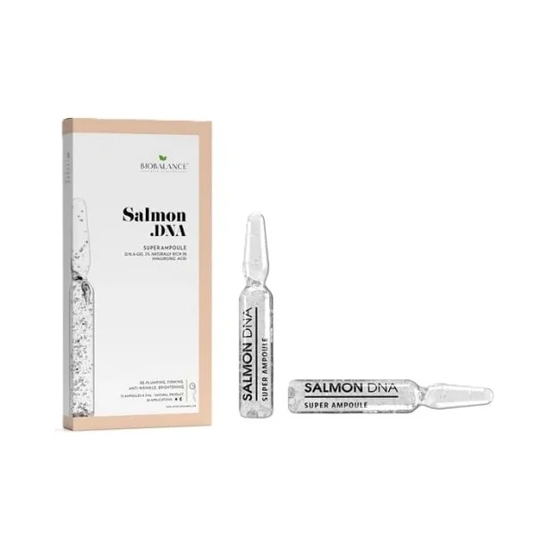 Biobalance Супер ампули с DNA гел от сьомга против бръчки, 10 х 2 ml