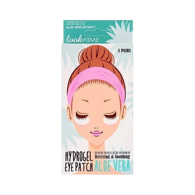 LookAtMe Хидрогелни пачове за очи с екстракт от алое и колаген, 5 х 2 броя