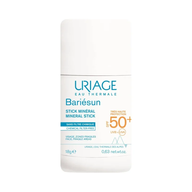 Uriage Bariesun Слънцезащитен минерален стик за лице и тяло, SPF50+