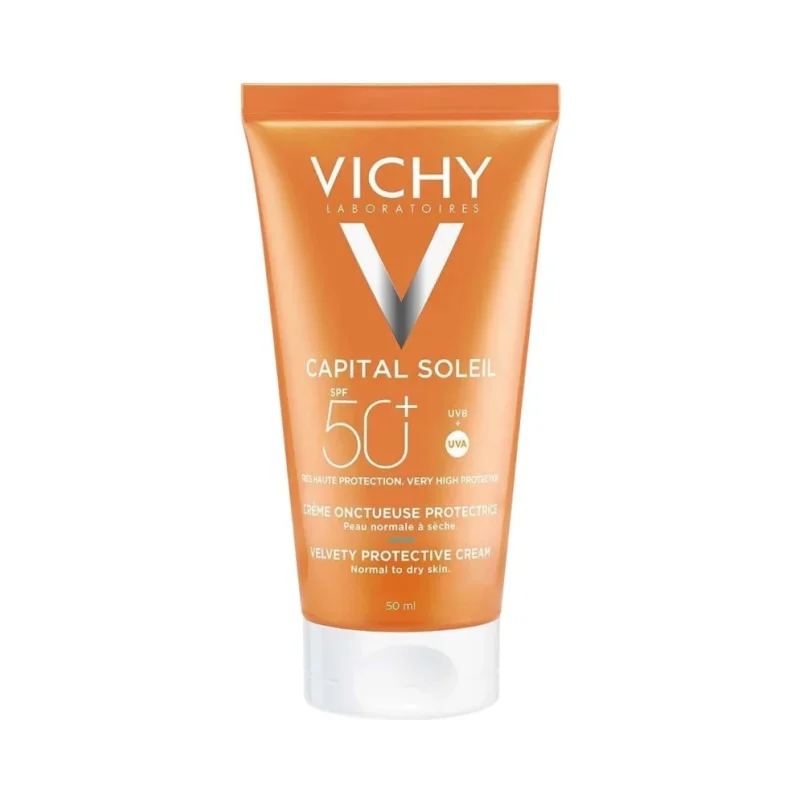 Vichy Capital Soleil Кадифен слънцезащитен крем за лице, SPF50+