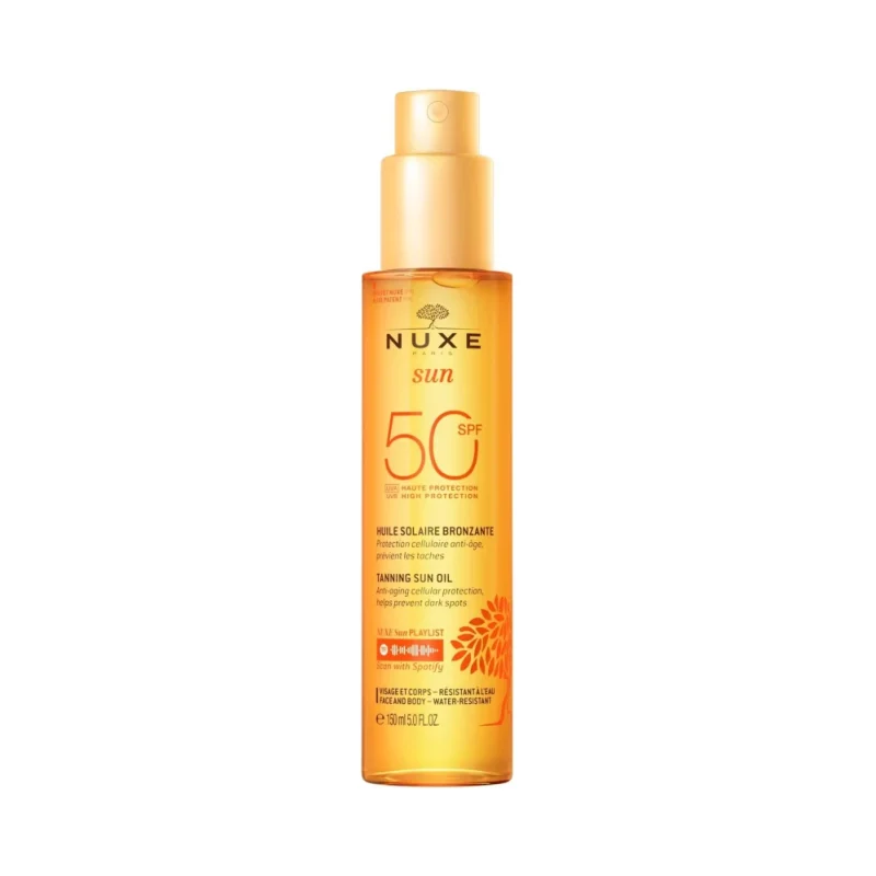 Nuxe Sun Олио за придобиване на тен, SPF50