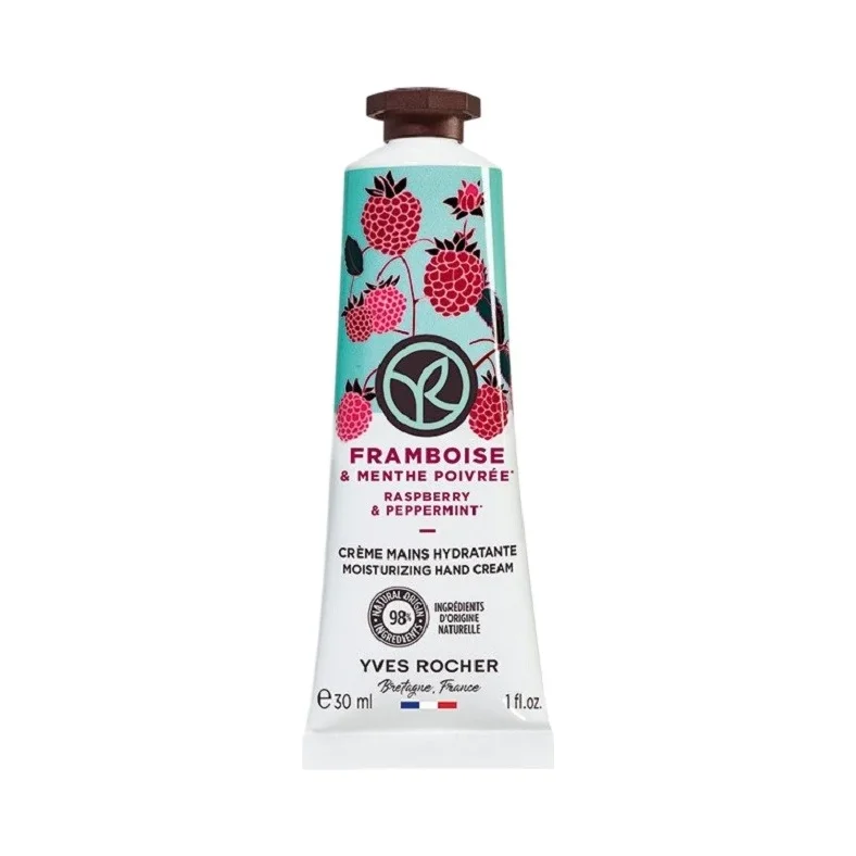 Yves Rocher Bain Nature Крем за ръце, малина и мента