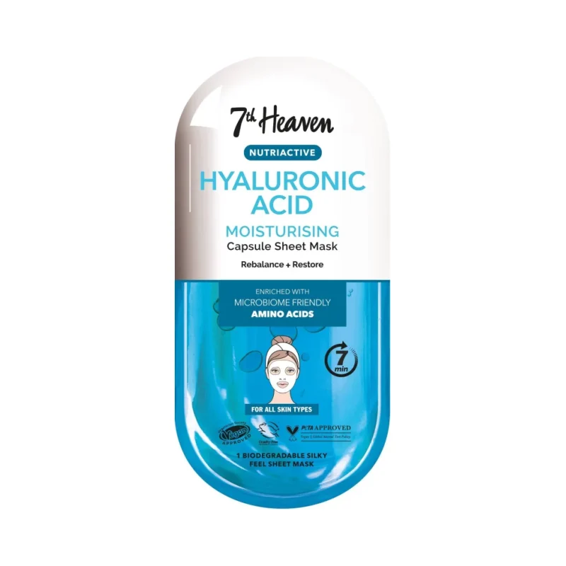 7th Heaven Лист маска за лице Nutriactive Hyaluronic Acid, 1 брой