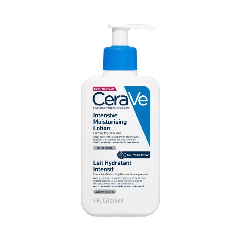 CeraVe Интензивен хидратиращ лосион за лице и тяло с худроурея 5%