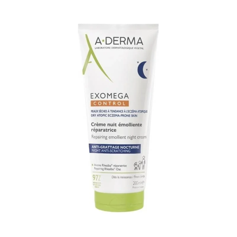A-Derma Exomega Control Eмолиентен възстановяващ нощен крем